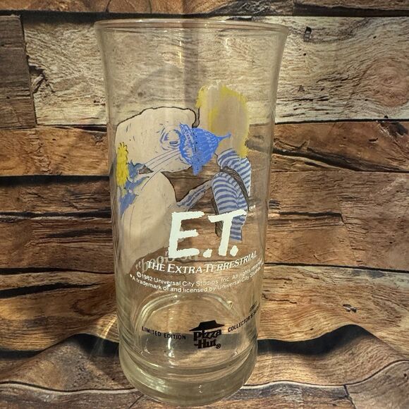 ET Extra Terrestrial Glass Pizza Hut 1982 Vtg Be Good Collector's Series Limited - Picture 3 of 4